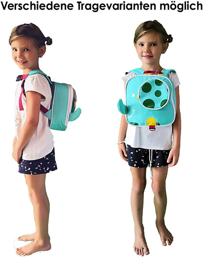 Kinderrucksack im tierischen Design - piepmatzundgrünschnabel