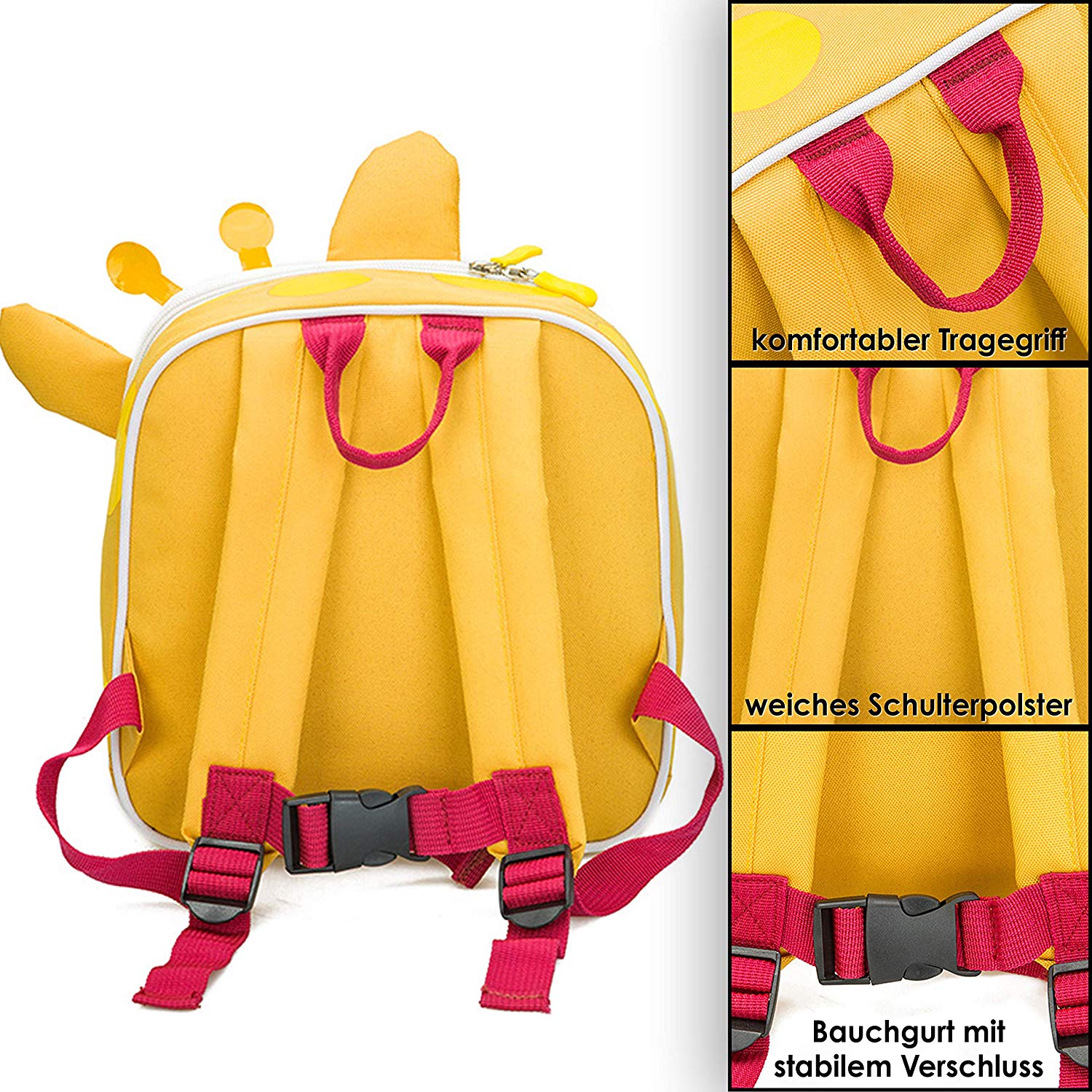 Kinderrucksack im tierischen Design - piepmatzundgrünschnabel