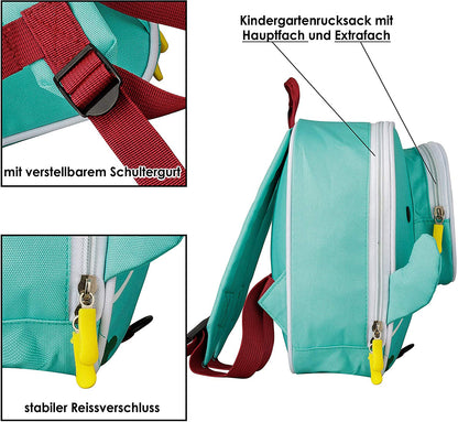 Kinderrucksack im tierischen Design - piepmatzundgrünschnabel