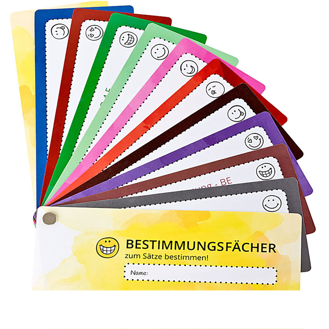 NEU!!! Bestimmungsfächer-Kleines Nachschlagewerk für die Satzbestimmung! - piepmatzundgrünschnabel